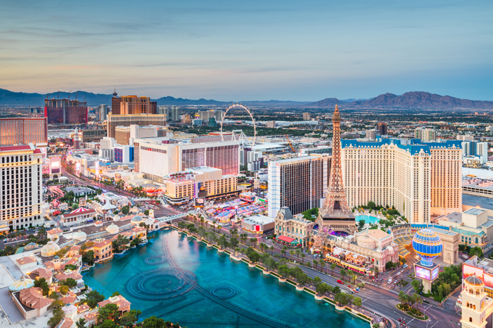 Overview image of the Las Vegas Strip during the daytime